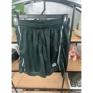 Women's Admiral Green & White Athletic Shorts S